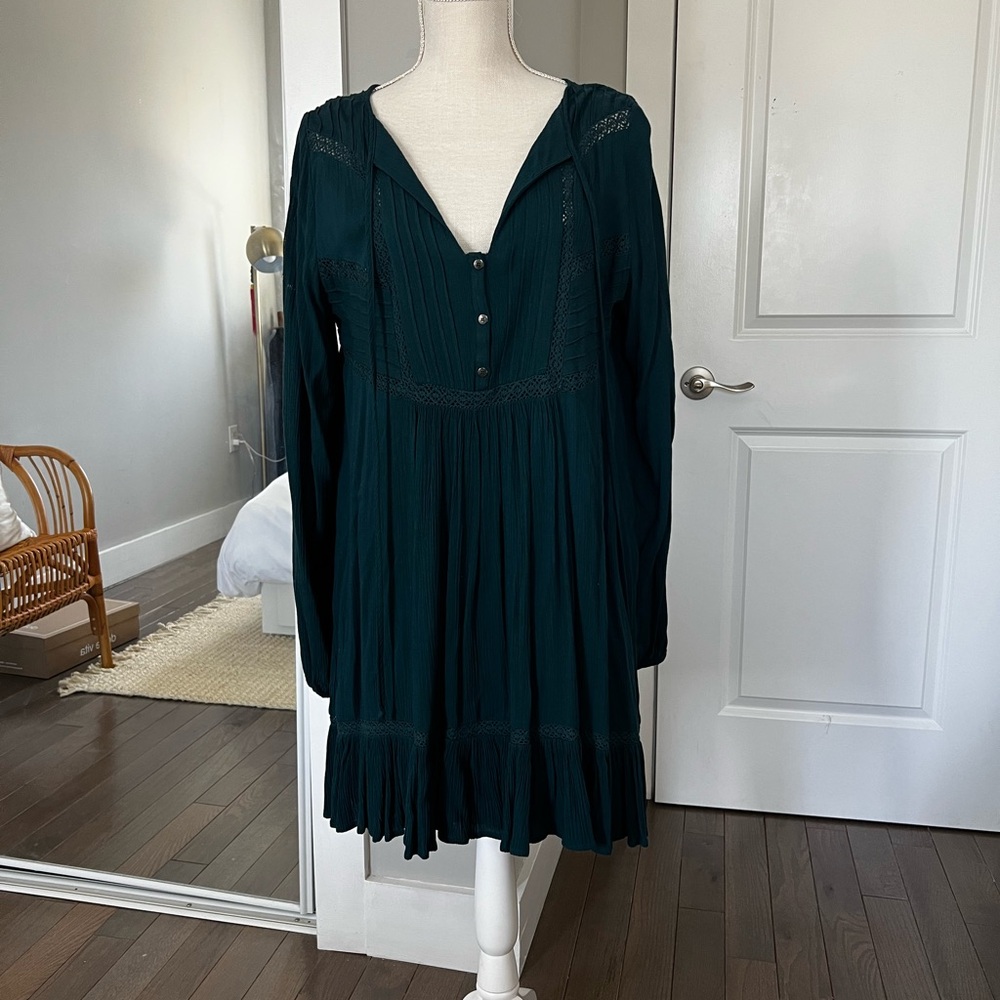 Boho Teal Free People Dress